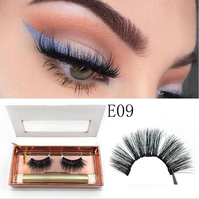 Magnetic Eyeliner magnet false eyelash three magnetization glue free glue false eyelash