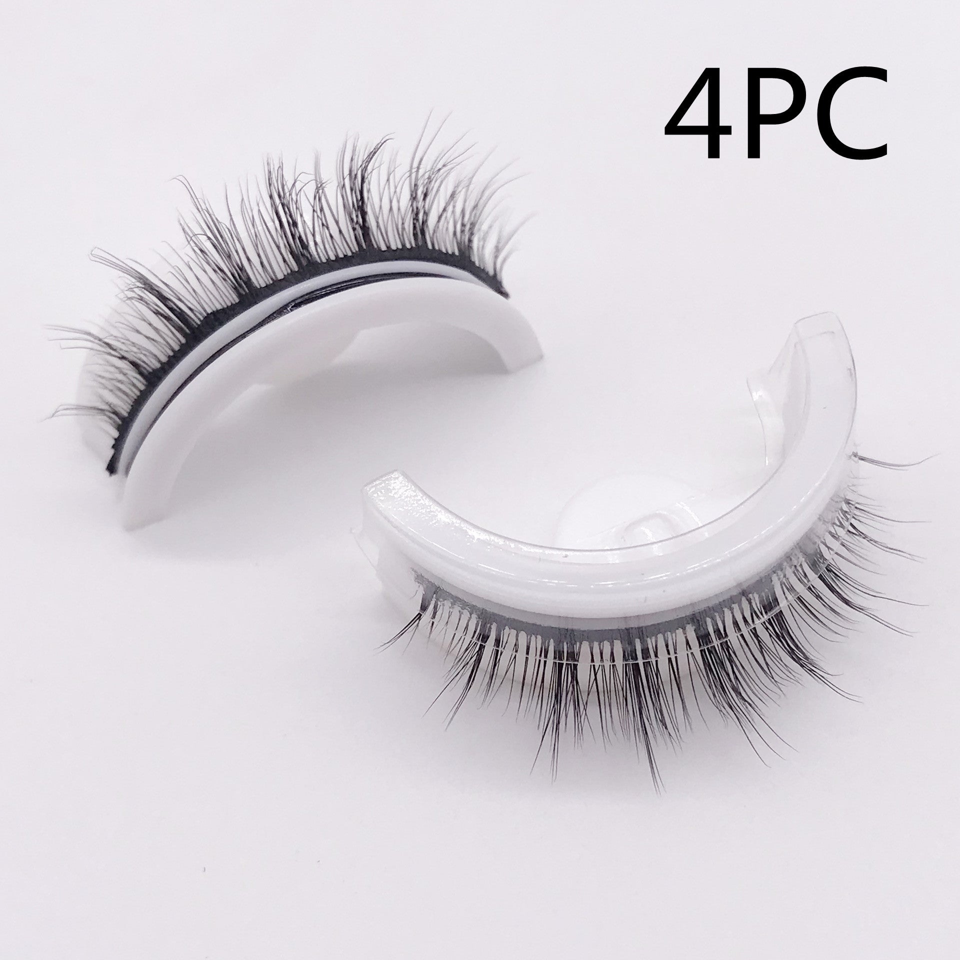 Reusable 3D Mink Lashes Natural False Eyelashes Self Adhesive Fake Glue Free Makeup Eyelash Extension Silk