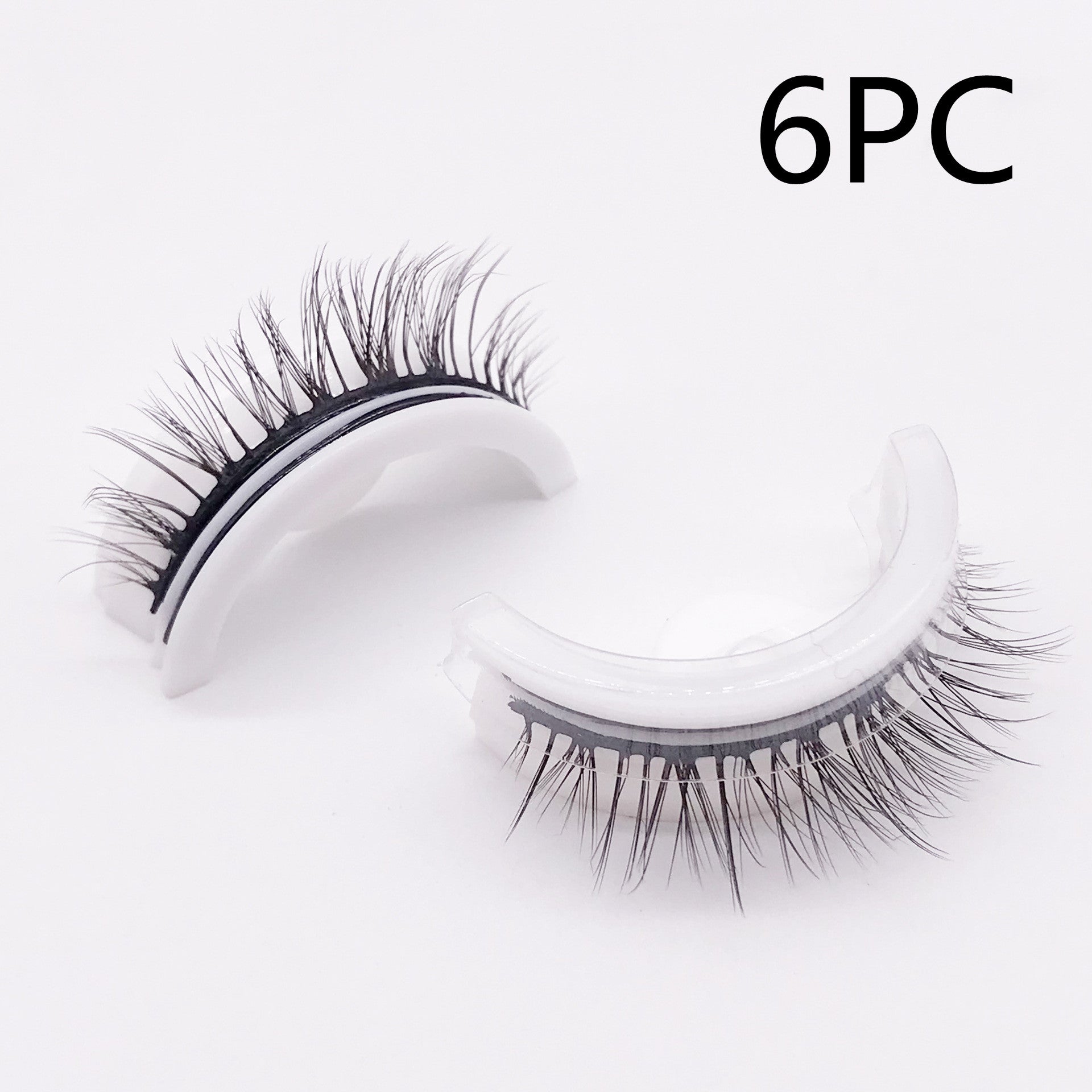 Reusable 3D Mink Lashes Natural False Eyelashes Self Adhesive Fake Glue Free Makeup Eyelash Extension Silk