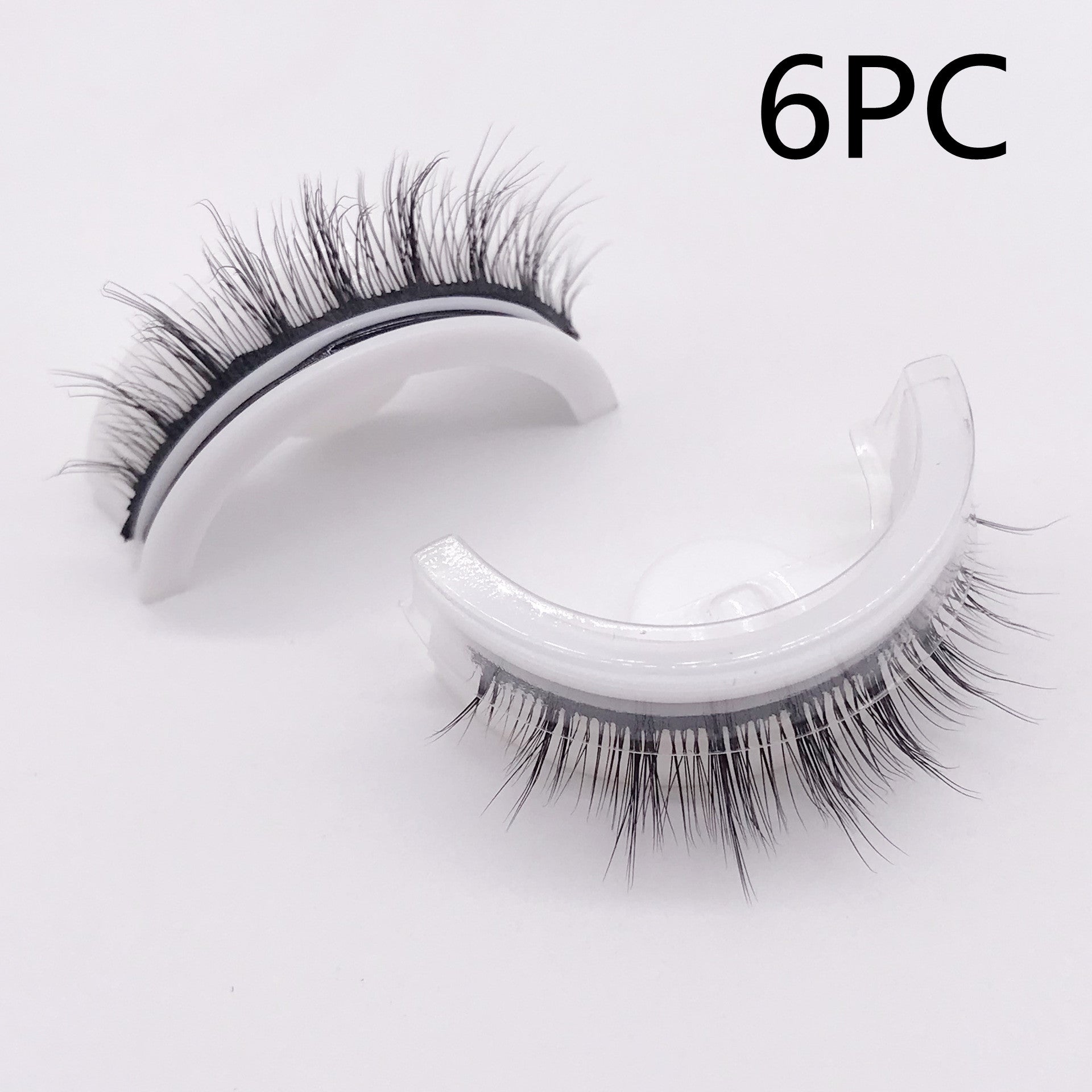 Reusable 3D Mink Lashes Natural False Eyelashes Self Adhesive Fake Glue Free Makeup Eyelash Extension Silk