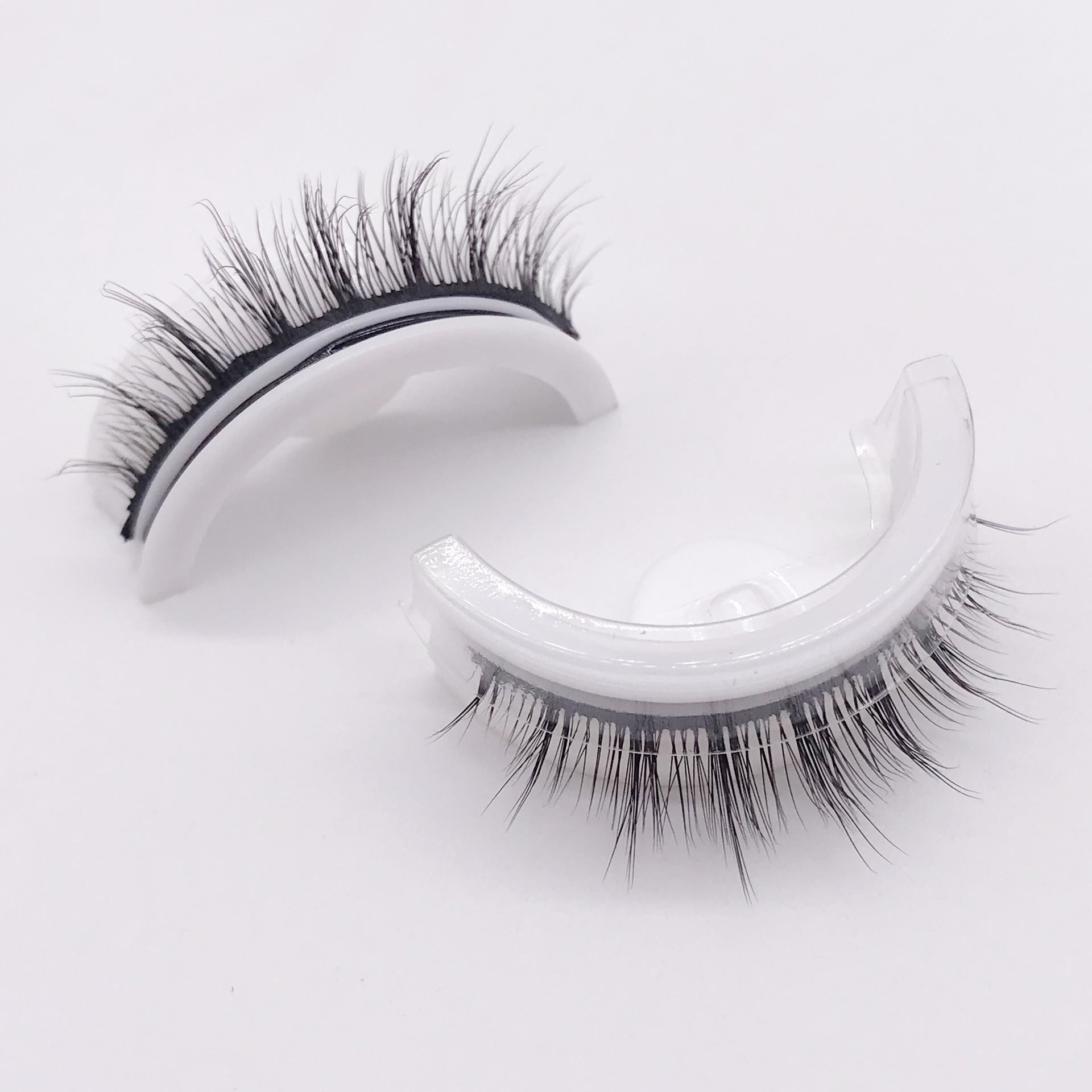 Reusable 3D Mink Lashes Natural False Eyelashes Self Adhesive Fake Glue Free Makeup Eyelash Extension Silk